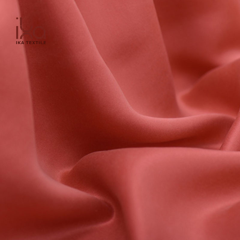 Orange Sand Washed Dull Thick 100% Mulberrry 23mm Heavy Duchess Satin Silk Fabric