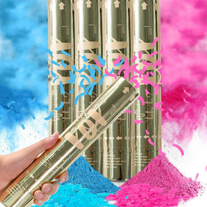 Hot sells 100% biodegradable confetti powder cannon Gender Reveal party cannon