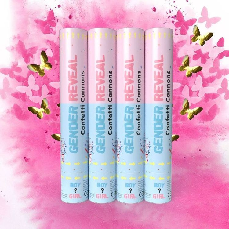 Confetti  Poppers Boy or Girl  Powder  Cannon Gender Reveal Confetti Cannon