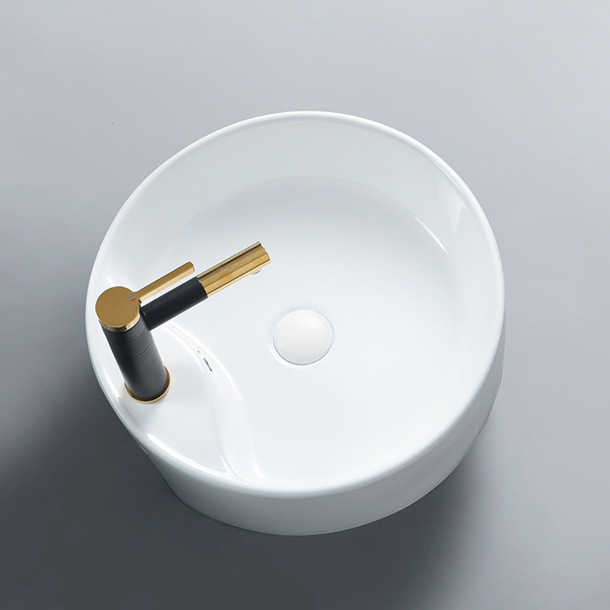 Aquacubic cUPC CE Certified Chinese Unique Design Round Above Counter Ceramic Basin