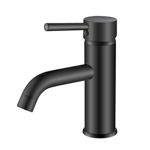 American Hot Selling Single Handle Vanity Sink Rust Free Black SUS 304 Basin Faucet