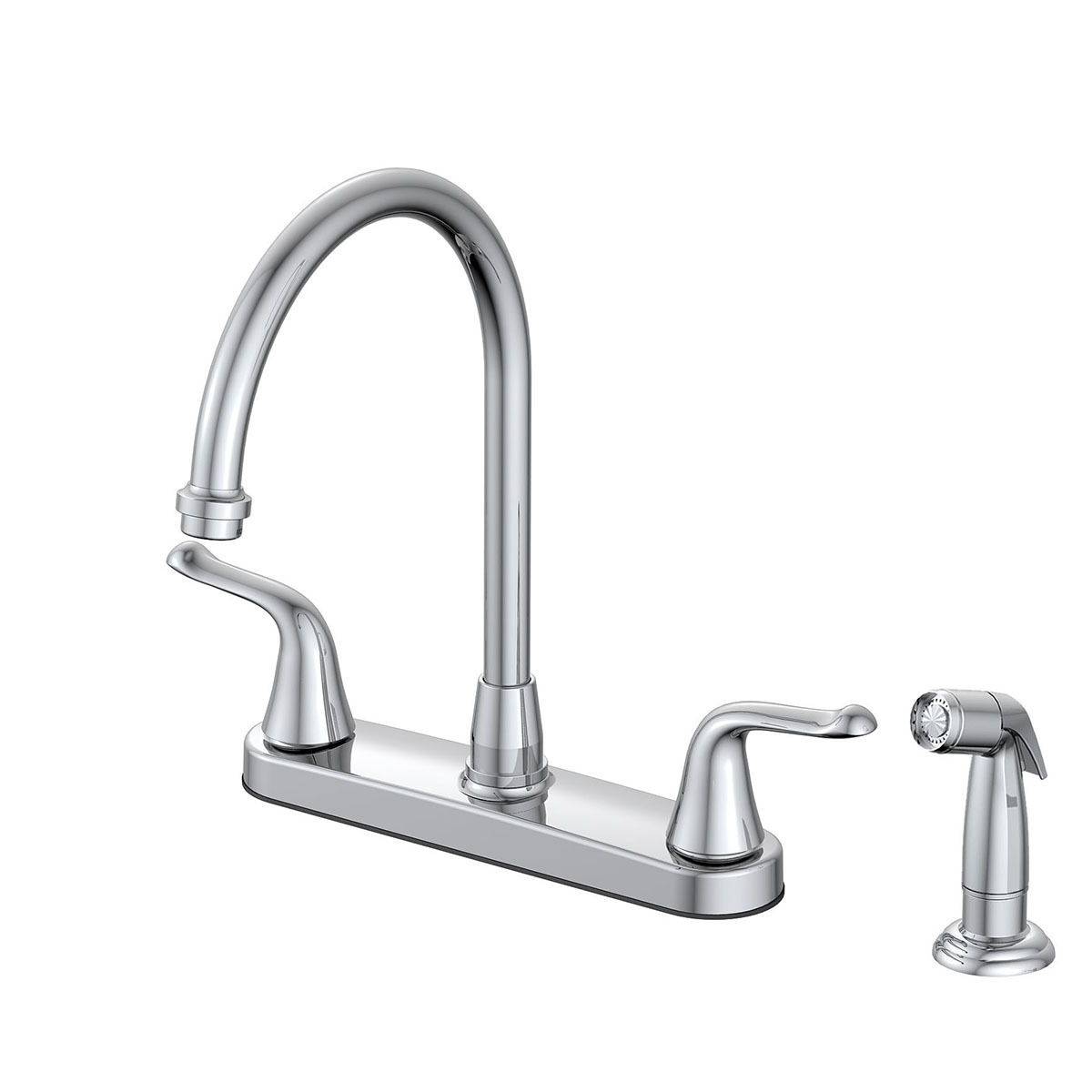 Aquacubic Centerset Kitchen Faucet with Soap Dispenser