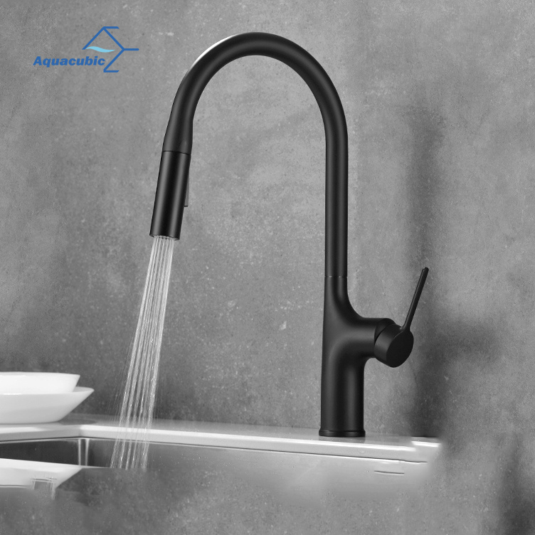 New Hot Selling Black Single Handle Pull Down Kitchen Faucet for RV / Home kitchen sink