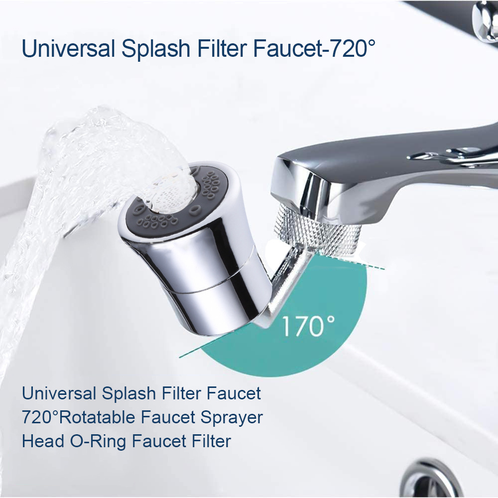 Brass 1080 Degree Swivel Sink Faucet Aerator Kitchen /Bathroom Rotatable Bubbler Tap Aerator Sprayer