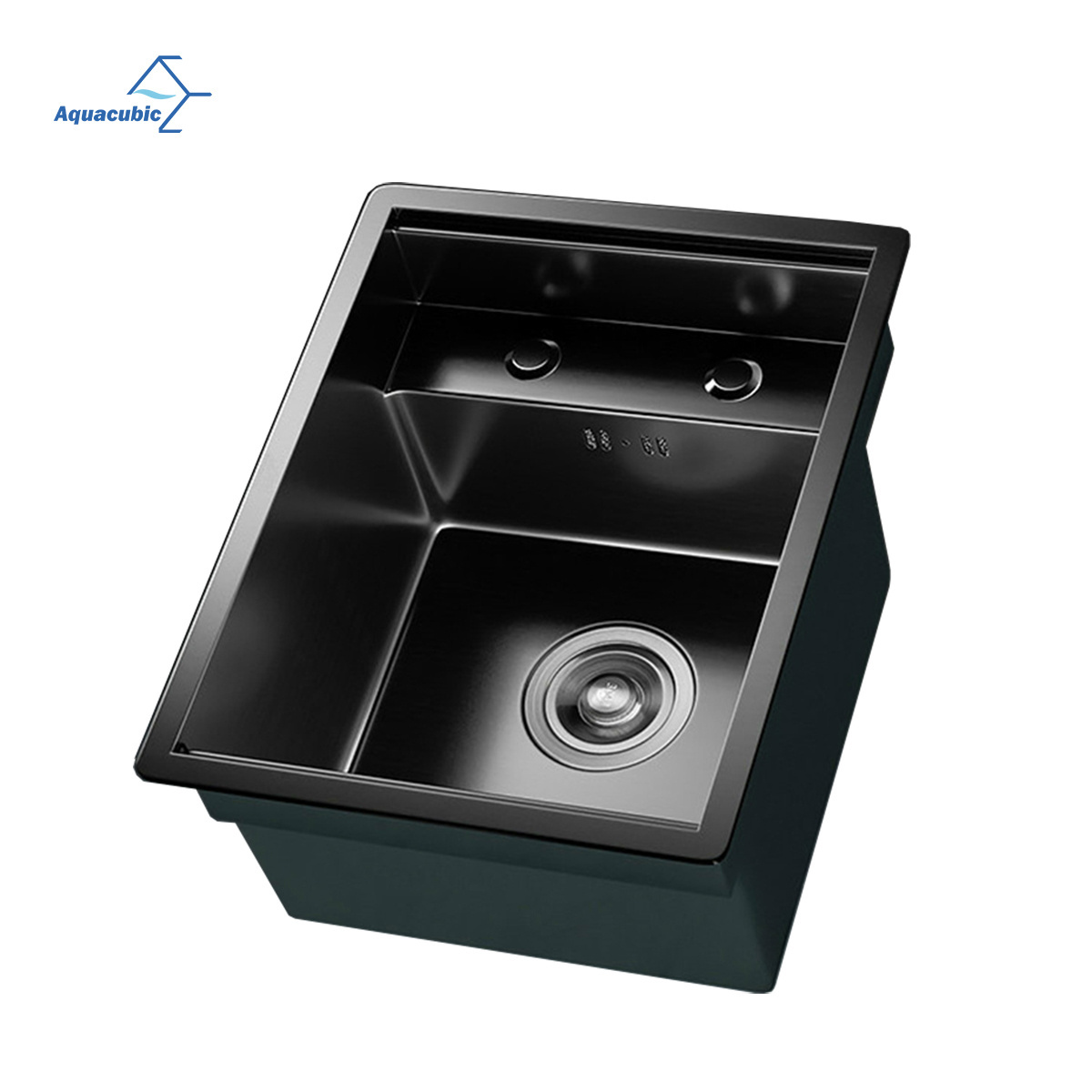 Innovative Hidden Handmade Nano Single bowl Stainless Steel Custom Hidden PVD Black Concealed kitchen sink With Faucet