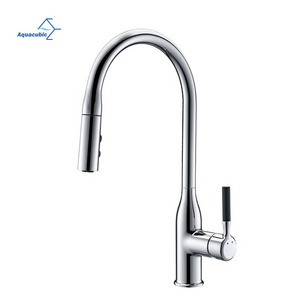 Aquacubic Hot Sale CUPC Certified metal pull out Kitchen Faucets with Pull Down Sprayer