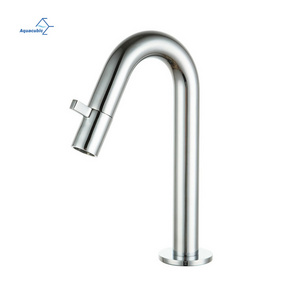 Modern design deck mounted Single cold OEM Basin Tap Bathroom Sink Faucet mixer