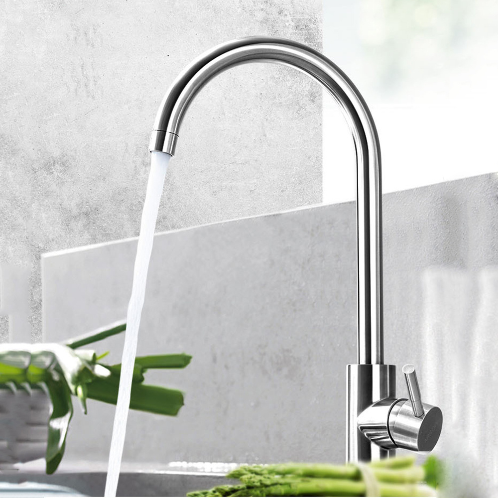 High End Modern Style Producer Brushed Nickel Hot and Cold Single Handle Kitchen Faucet