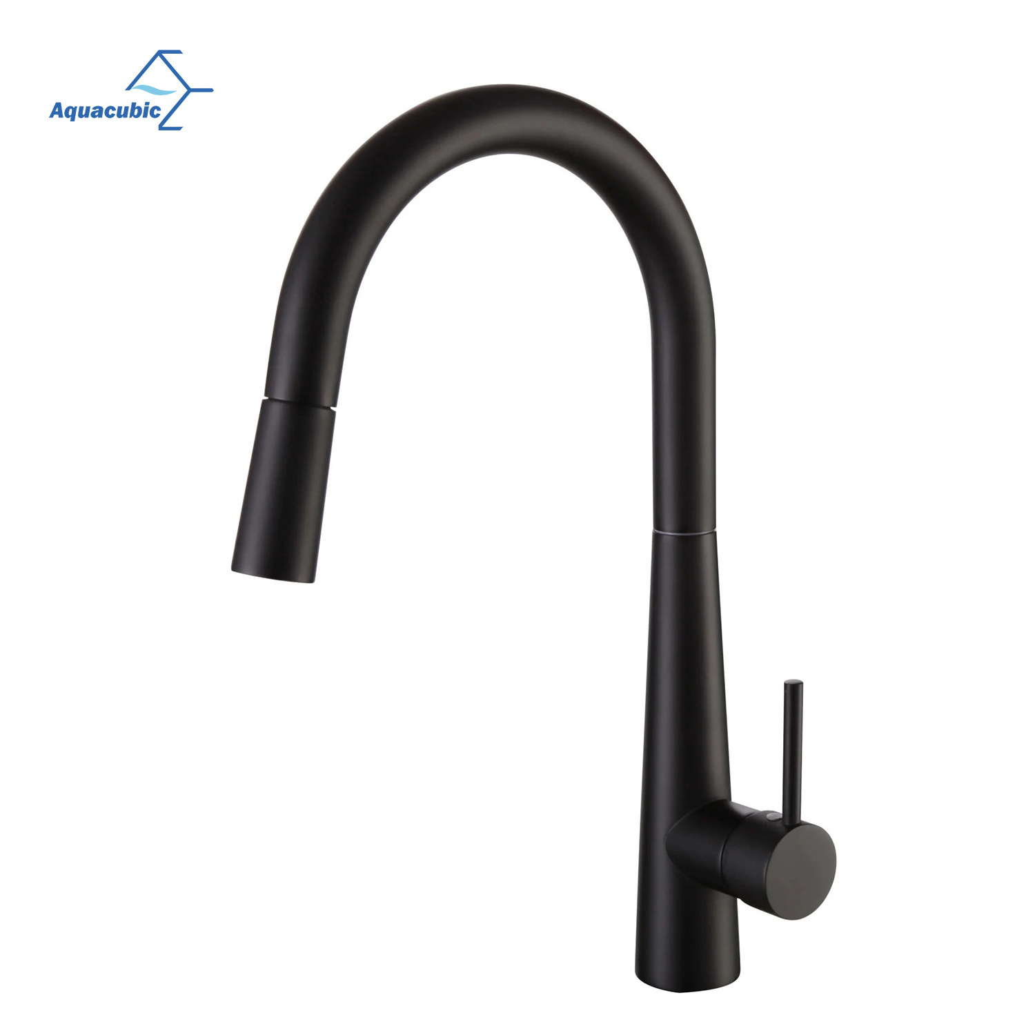 Faucet Manufacture Lead Free Brass Single Handle Chrome Pull-down Kitchen Faucet