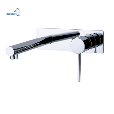 Factory wall mounted faucet bathroom Concealed basin mixer wash taps brass basin faucets