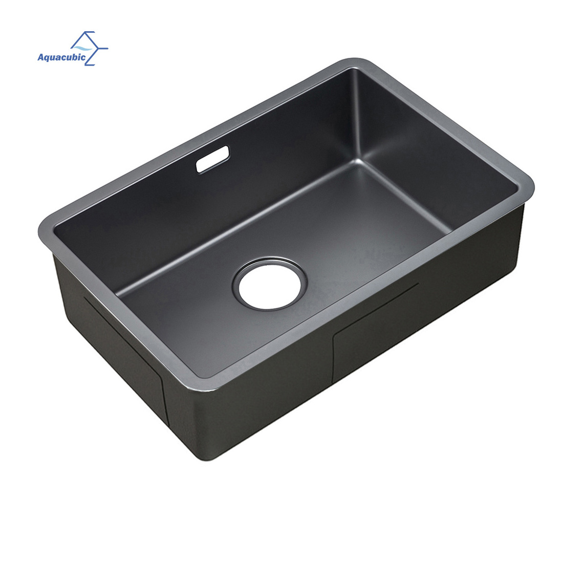 Aquacubic CUPC Standard Premium Single Bowl 30 inch Handmade 304 Stainless Steel Nano Kitchen Sink