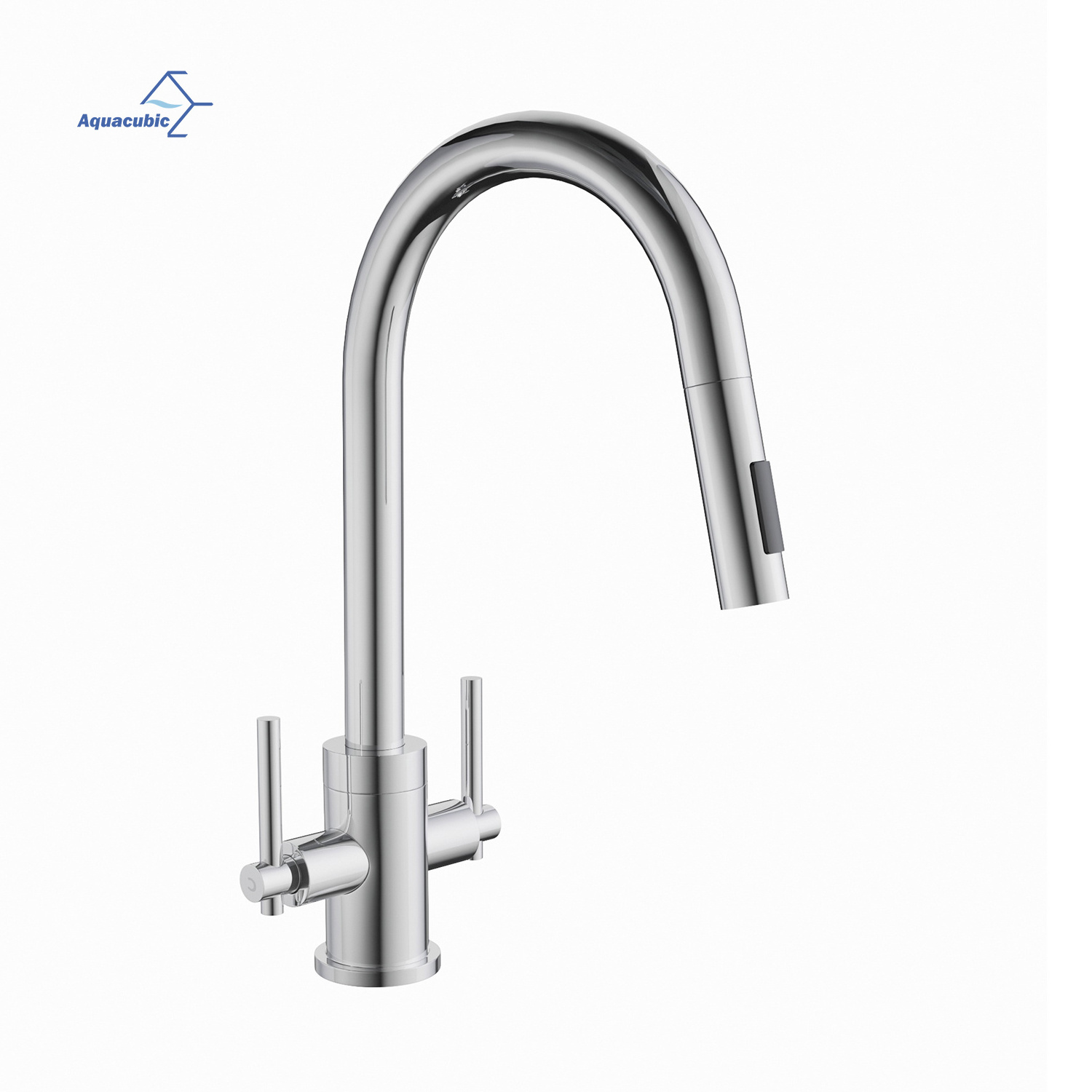 American Brass dual handles hot cold water kitchen tap with cartridge two handle