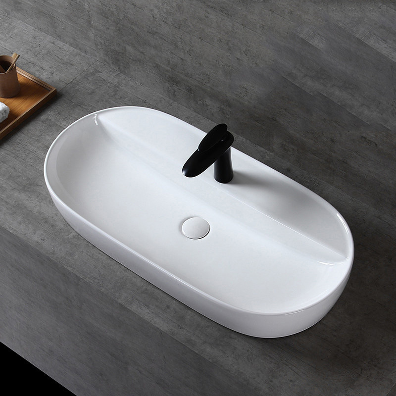 Modern High Quality China White Washbasin Above Counter Top Sink, Lavabo Bathroom Sink Cheap Ceramic Art Wash Hand Basin