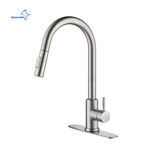 Aquacubic cUPC Touch Kitchen Faucet Electronic cupc Hand Wash Sink Mixer Tap with Pull Down Sprayer