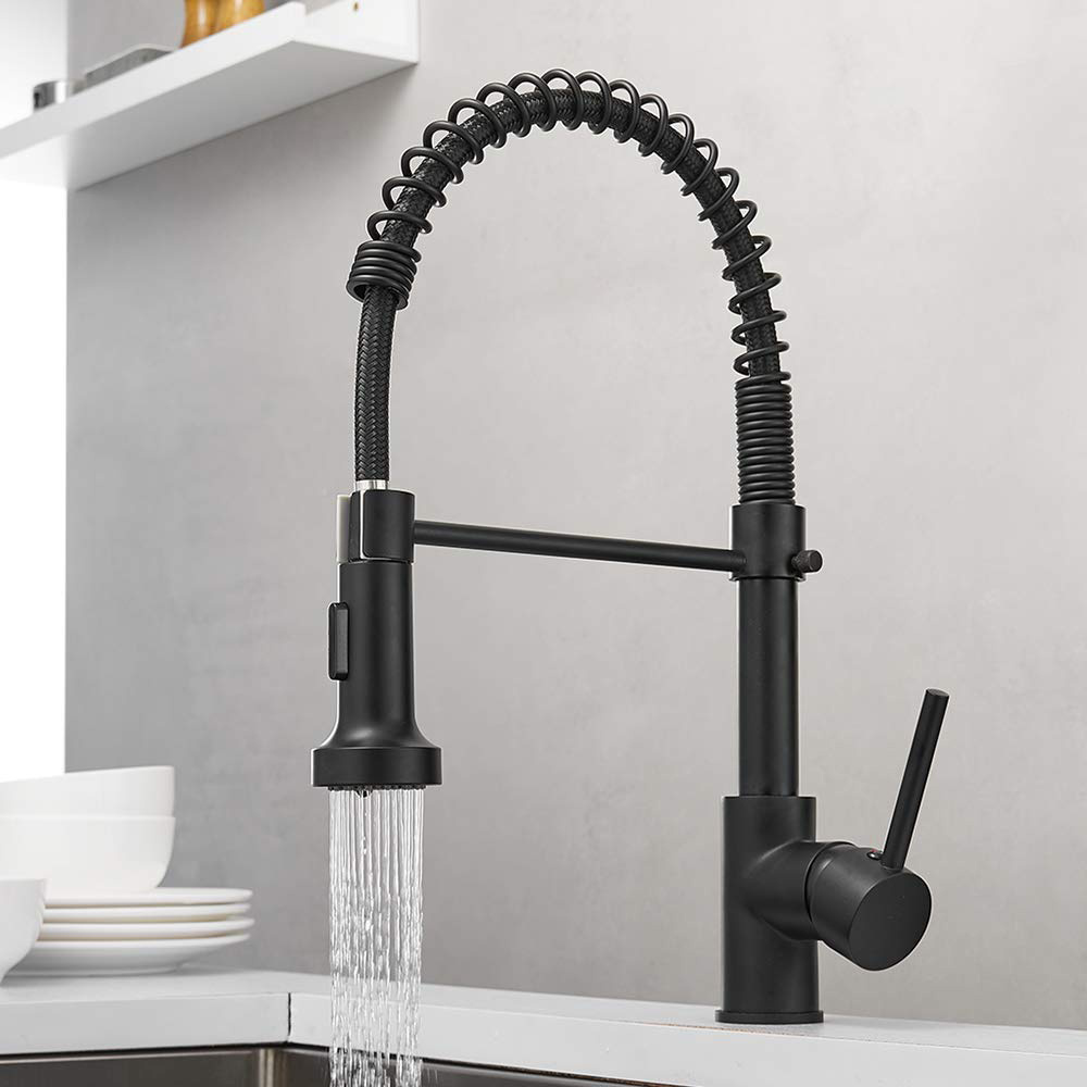 Aquacubic UPC CUPC Brass Body Pull Down Sprayer Water Sink Kitchen Faucet