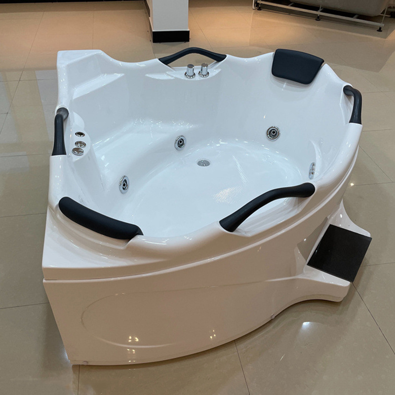 Aquacubic bathroom bathtub jakuzzy whirlpool spa hot tub jacussi indoor 2 person bathtub