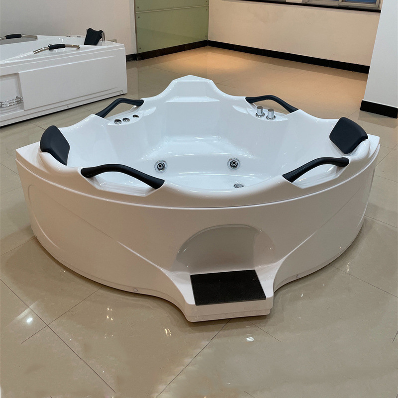 Aquacubic bathroom bathtub jakuzzy whirlpool spa hot tub jacussi indoor 2 person bathtub