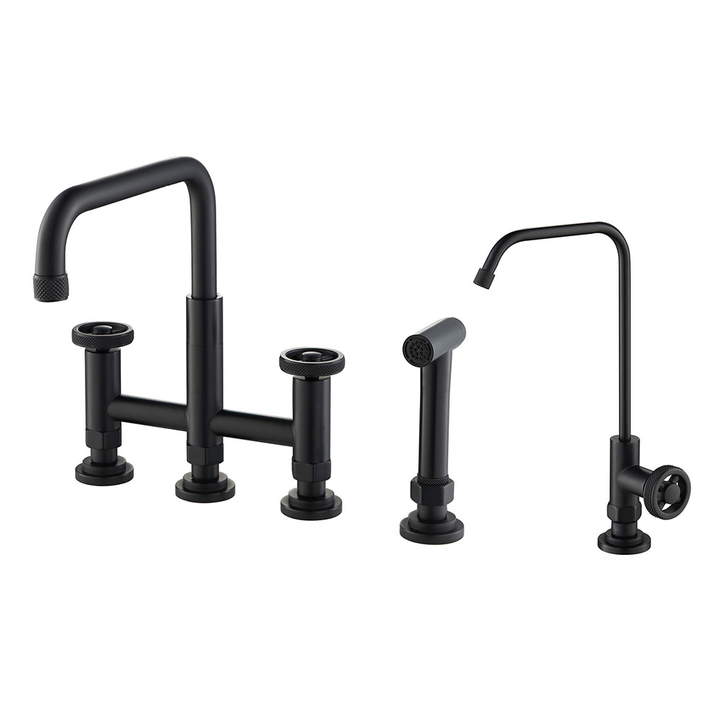 New Designed Hot and Cold Water Hot Sale Bridge Kitchen Faucet with Drinking Water Faucet