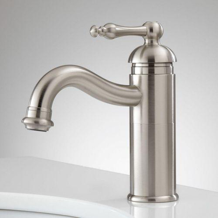 Wholesale Antique Brushed Nickel Bathroom Faucet,Bar Vanity Faucet with Drain