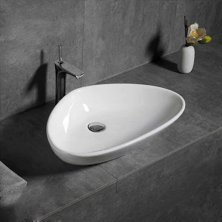 Best Design Triangle Wash Basin Sink Countertop Bathroom Vanities Ceramic Vessel Sink