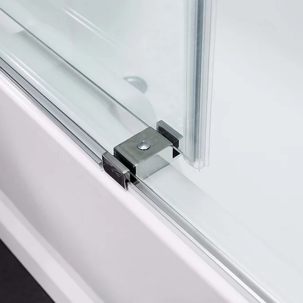 High duty stainless steel sliding shower door with shower door hardware accessories