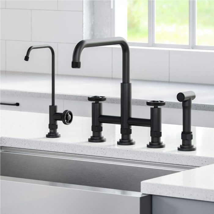 New Designed Hot and Cold Water Hot Sale Bridge Kitchen Faucet with Drinking Water Faucet