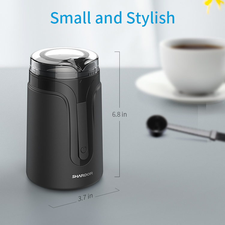 Small Mini Household OEM Logo White Color Cheap Factory Wholesale Machine 60g Blade Coffee Bean Grinder