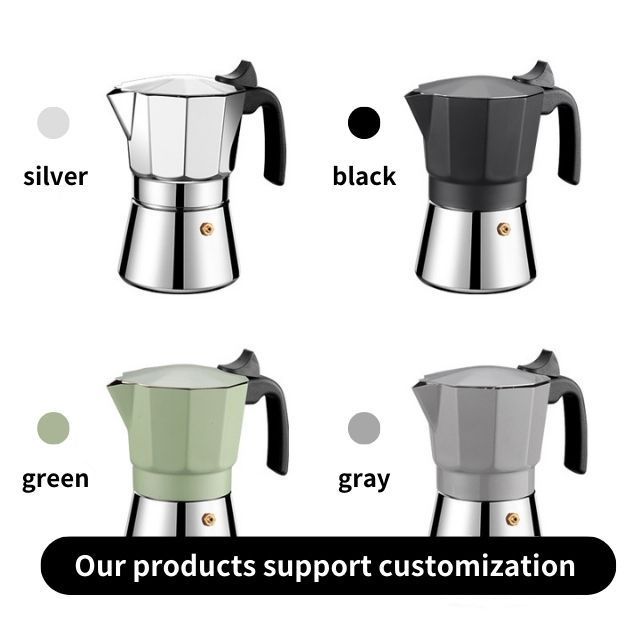 Espresso Moka Iconic Stovetop Espresso Maker Makes Real Italian Coffee Moka Pot 3 Cups 300ml Aluminium Percolator Moka Pot