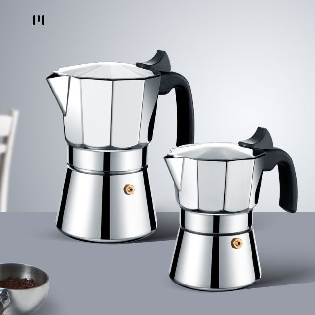 Espresso Moka Iconic Stovetop Espresso Maker Makes Real Italian Coffee Moka Pot 3 Cups 300ml Aluminium Percolator Moka Pot