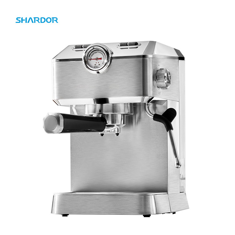 2023 New Product Professional Steamer Automatic Espresso Machine 20 Bar Pump Pressure Milk Foaming Steam Wand Coffee Maker