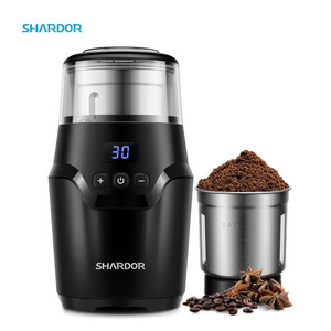 Timing Knob And Self-locking Switch Spice Coffee Bean Grinder Stainless Steel Moulin Caf For Kitchen Coffee Grinder Electric