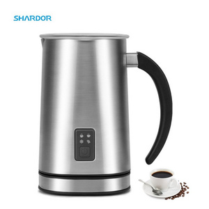 Factory Silver Stainless Steel Foam Maker for Coffee Hot or Cold Functionality Cappuccino Electric Milk Steamer Frother