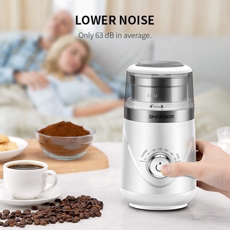 Average Noise 63 Db Automatic Coffee Grinder Electric Removable S/s Cup 70g Electric Spice Grinder Bean Coffee Grinder