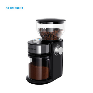 Small Grinding Coffee Grinder Burr 16 Adjustable Setting Espresso Coffee Bean Grinder Coffee Grinder Electric Stainless Steel