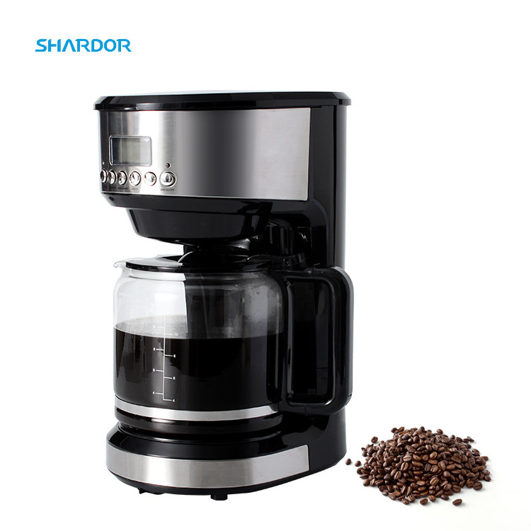 SHARDOR Programmable Coffee Machine with Glass Carafe Reusable Filter Home Office Professional Other Digital Coffee Maker