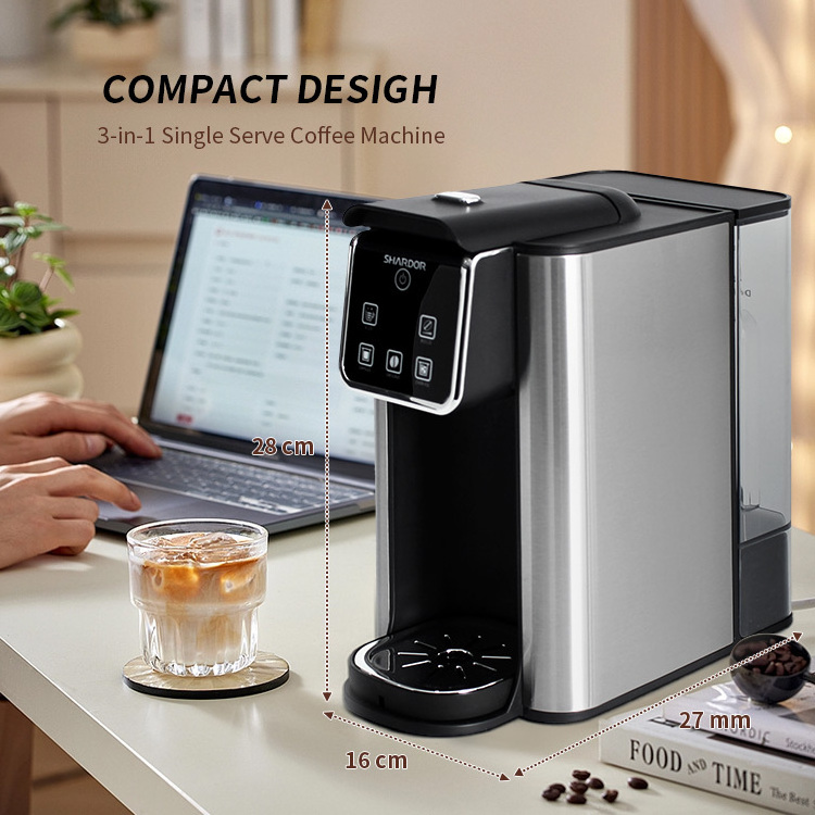 SHARDOR Hot and Iced Electric Coffee Machine Instant Cafe Maker 10 Cups 50 oz Programmable Professional Coffee Maker