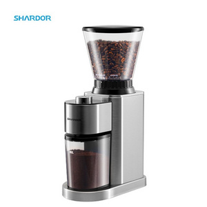 12 cups Stainless Steel Burr Portable Electric Conical Coffee Bean Grinder 150W Bean 48 Grind Settings Espresso Grinder