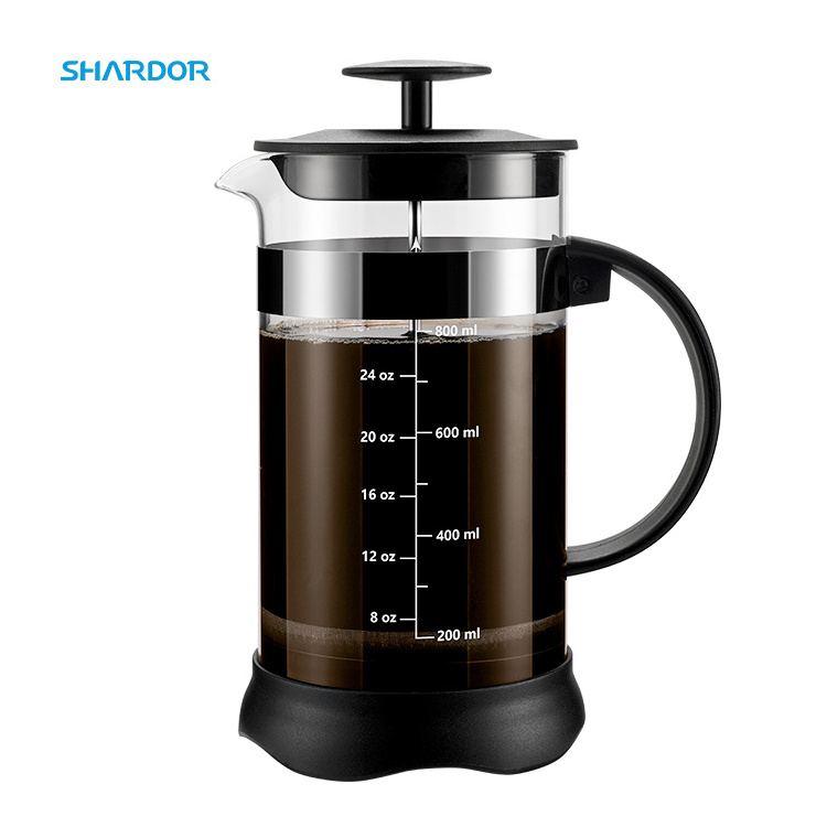 1000ml French Coffee Press High Boron Glass, Stainless Steel 304 Filter 1000ml French Press