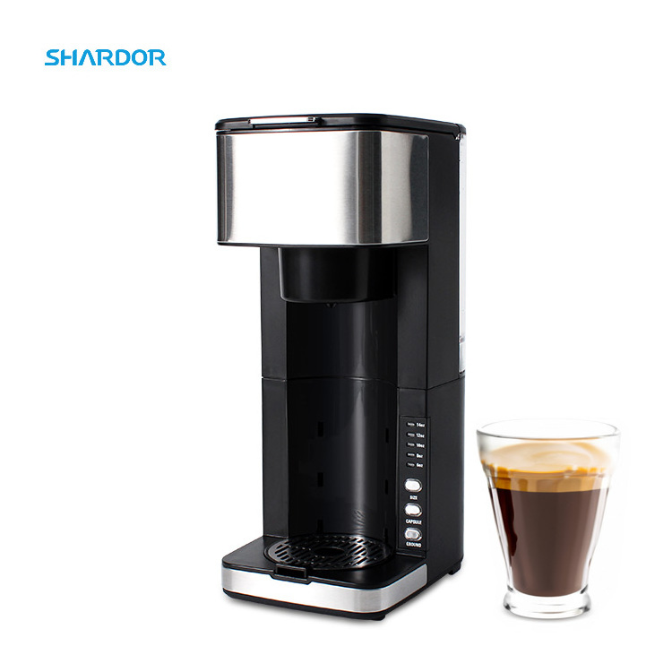 SHARDOR Instant Coffee Maker One Cup K Cup & Ground Coffee 6 to 14 oz Brew Other Office Kitchen Professional Mini Coffee Maker