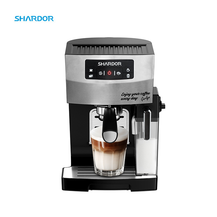 6 in1 Powerful 15Bar Pump Brew Single Double Shot Cappuccino Latte Barista Coffee Maker Espresso Machine