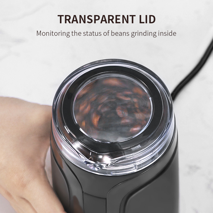 Electric Burr Grinder 304 Stainless Steel Uniform Rapid Grinding Small Portable Coffee Bean Grinder