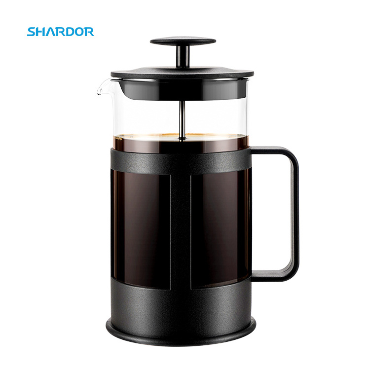 1000ml French Press Glass Heat-resistant Glass Precise 0.5 And 0.8l Scale Lines Portable Travel French Press