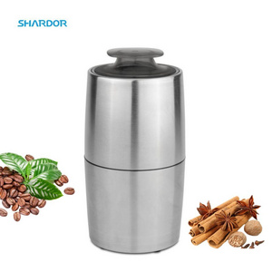 Push-Button Control Stainless Steel Blades for Beans Spices and More Electric Coffee Grinder