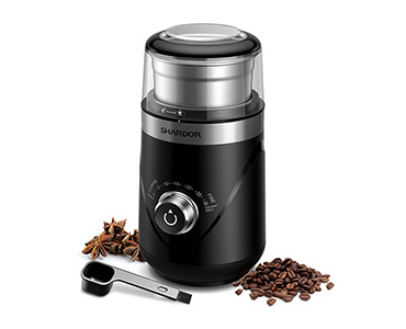 Wholesale Timing Knob Coarse Fine Safty Lock Mini Mill Bean Grinder Stainless Steel Electric Coffee Grinder