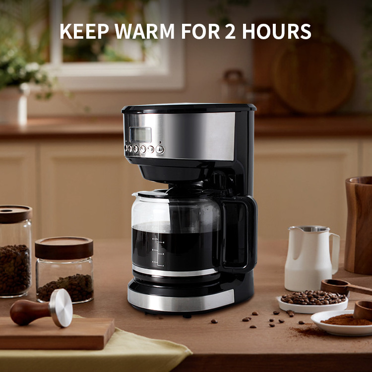 SHARDOR Programmable Coffee Machine with Glass Carafe Reusable Filter Home Office Professional Other Digital Coffee Maker