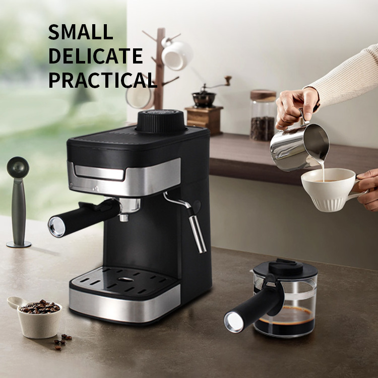 SHARDOR Mini Automatic power-off Function Retro Espresso Maker Latte Cappuccino Semi-Automatic Professional Coffee Machine