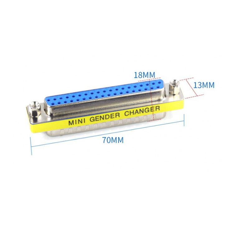 Serial Port DB37 Female to 37 Pin DB Female Serial Mini Gender Changer