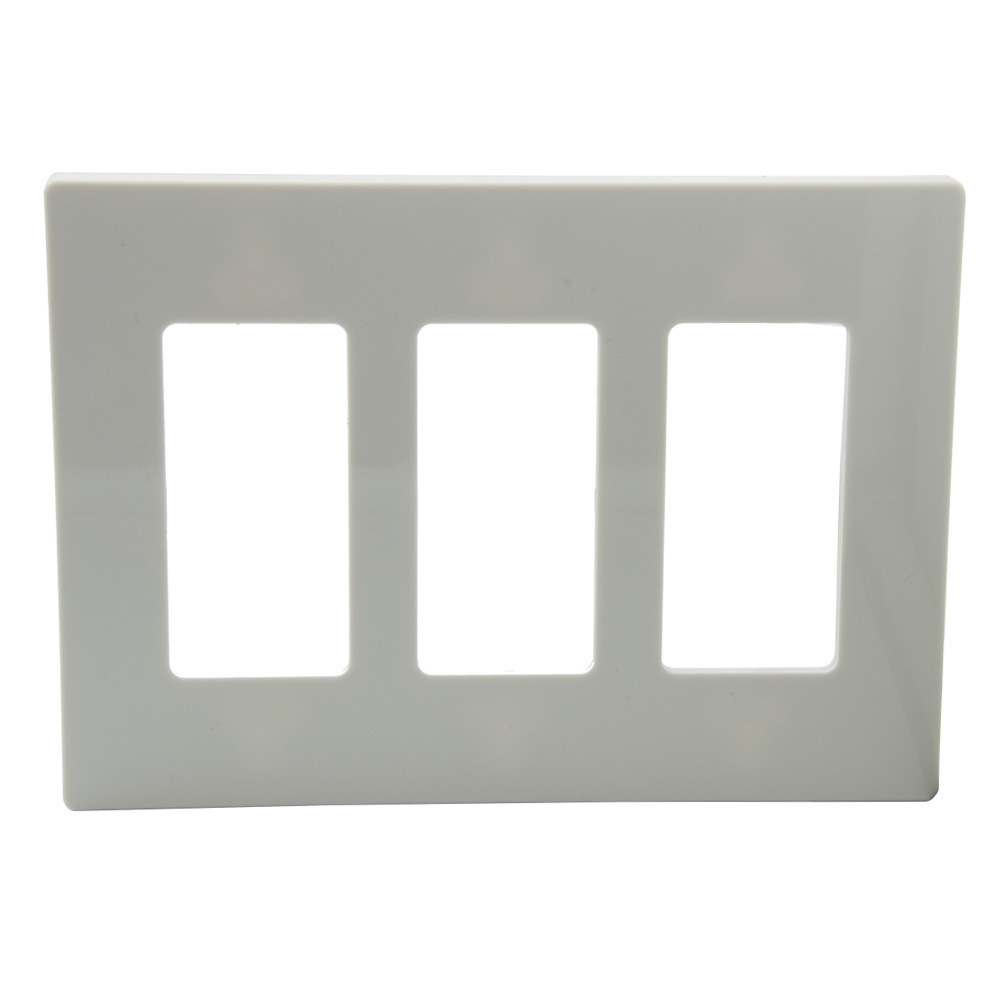 3 Gang US Standard Screwless Wall Plate Decorative Outlet Cover for Light Switch