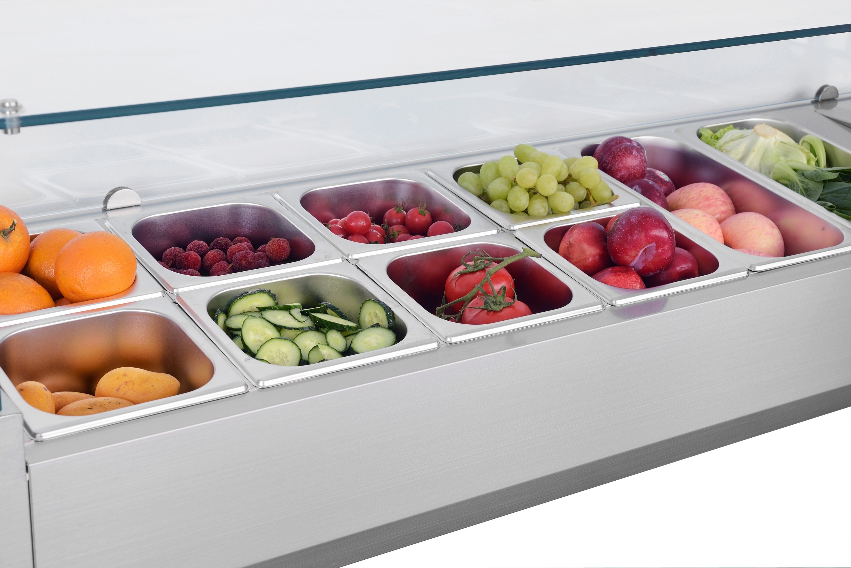 salad bar display,salad display refrigerator,salad display counter