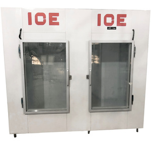 Automatic Defrost commercial indoor  ice boxes merchandiser